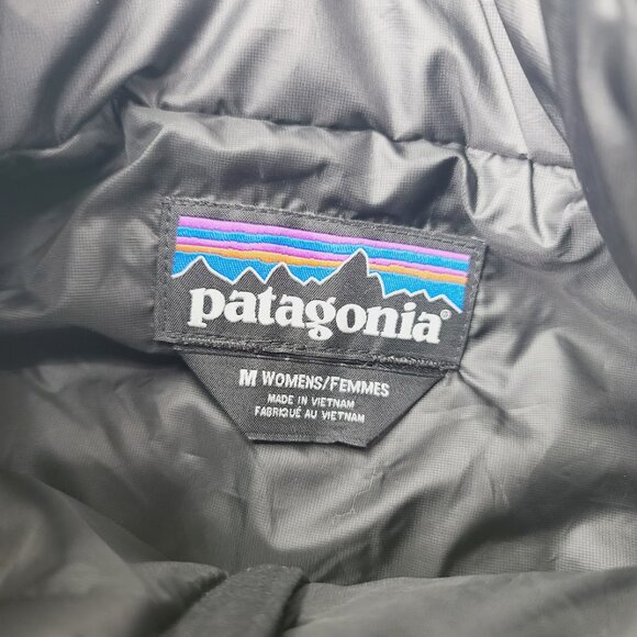Patagonia Women's Black Nano Puff Sleeveless Mock Neck Padded Puffer Vest Sz M - Picture 6 of 8